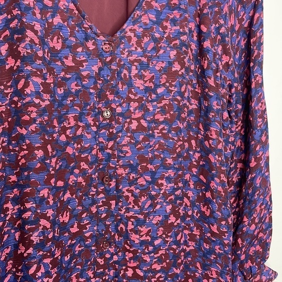 Parker | Silk Blend Calantha Long Sleeve Dress Size XL - Picture 4 of 10